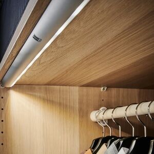 IKEA Striberg 26” Automatic Motion Silver LED Closet or Pantry Light (#B)